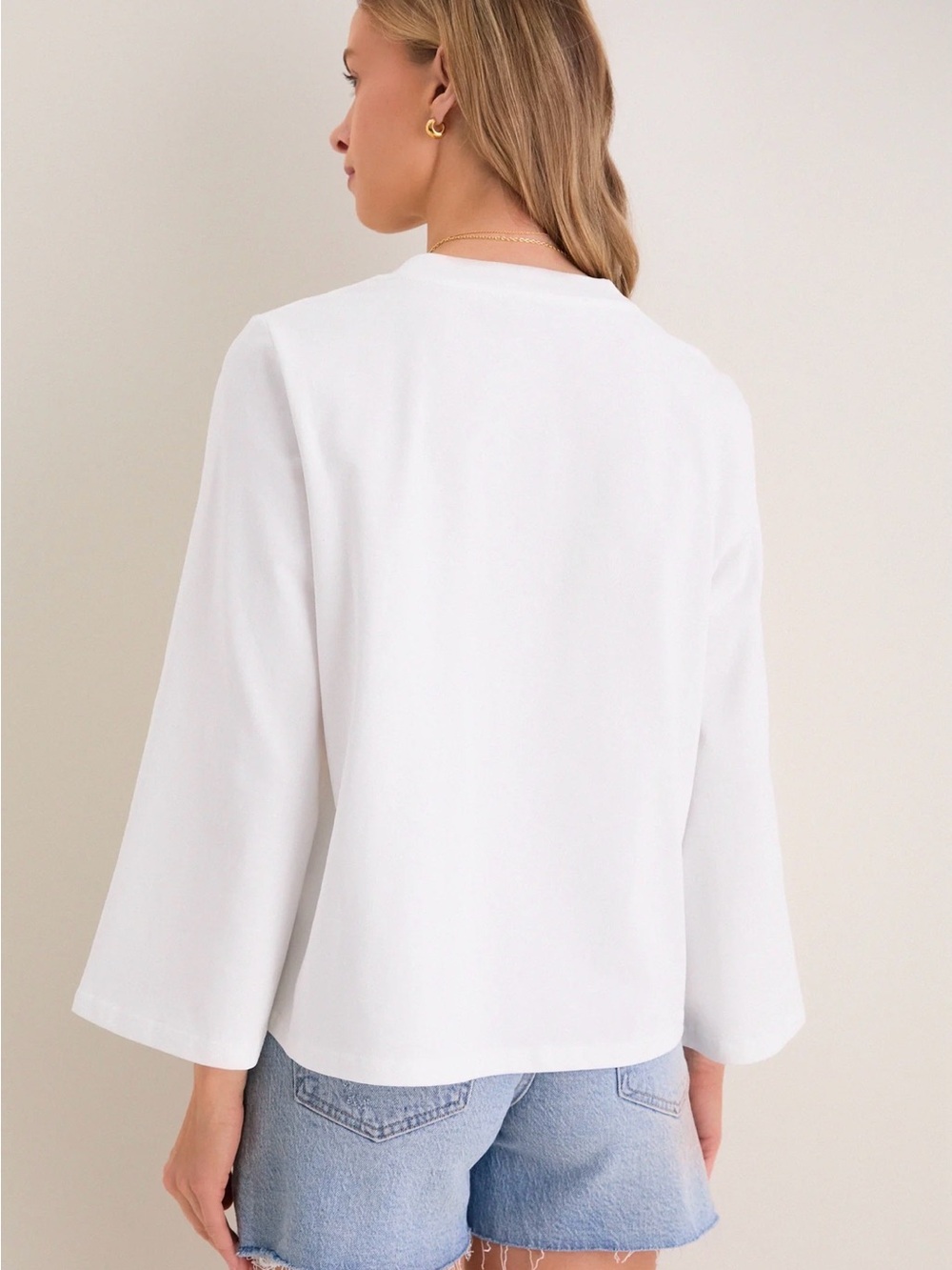 NWT Tuckernuck (S) Adler Tee Long-sleeve White - Picture 3 of 8